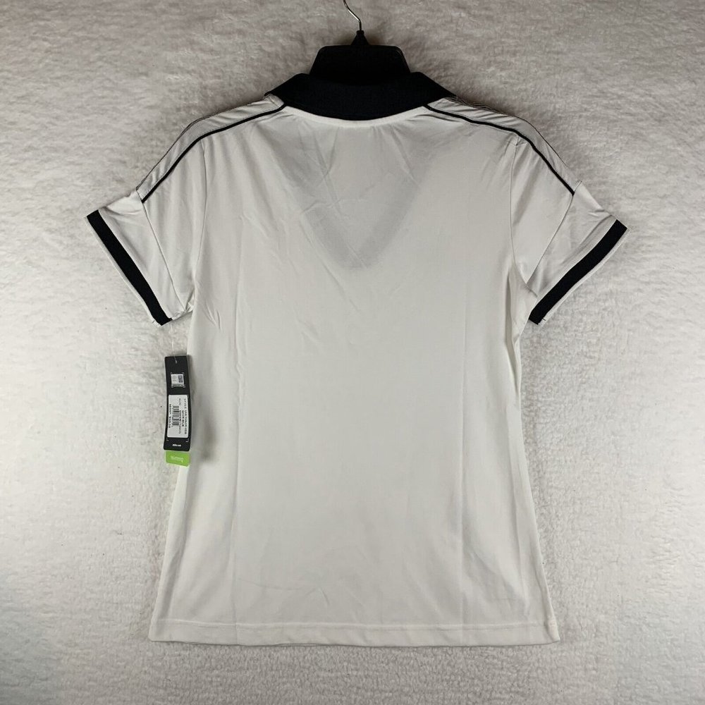 Umbro Jersey Women Size Medium White/Black Short Sleeve Pullover Polyester 6341 - Picture 2 of 7